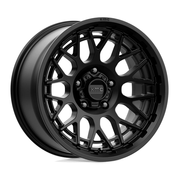 KMC KM722 TECHNIC 20x9 ET0 6x139.7 106.10mm SATIN BLACK (Load Rated 1134kg)