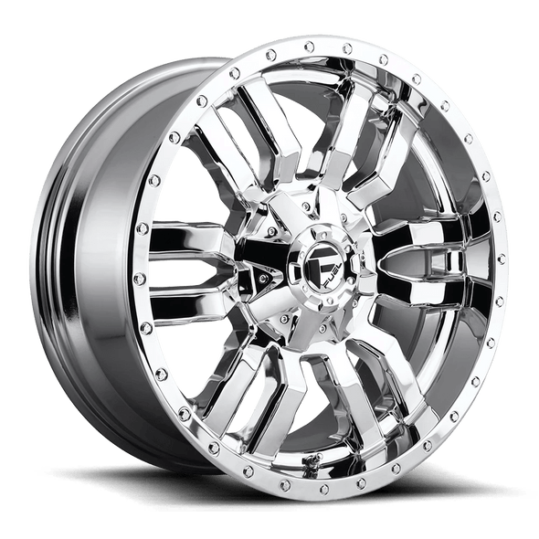 Fuel D631 SLEDGE 22x10 ET10 6x135/139.7 106.10mm CHROME PLATED (Load Rated 1134kg)
