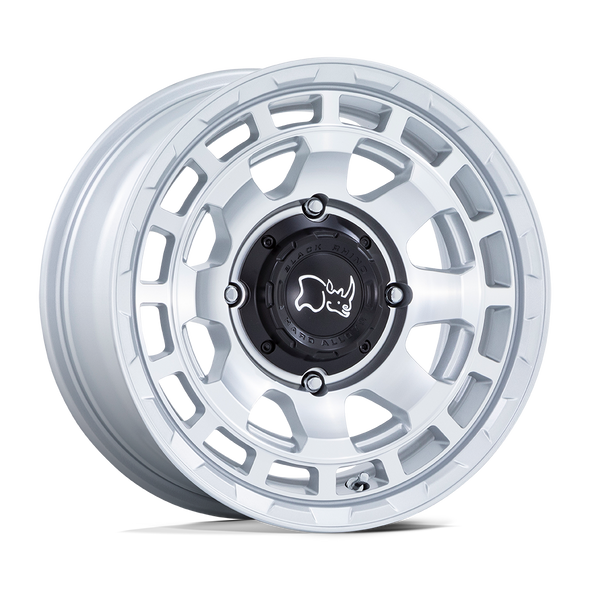 Black Rhino CHAMBER UTV 15x7 ET10 4x137 110.10mm HYPER SILVER W/ MACHINED FACE (Load Rated 567kg)