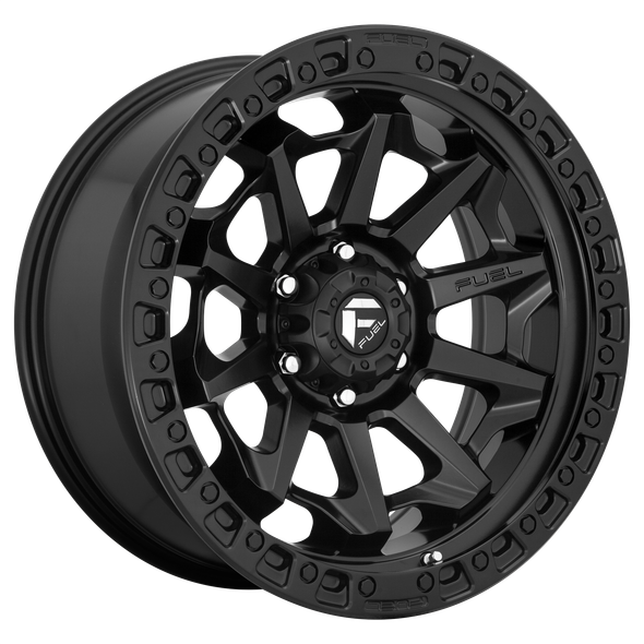 Fuel D694 COVERT 17x8.5 ET0 6x139.7 106.10mm MATTE BLACK (Load Rated 1134kg)