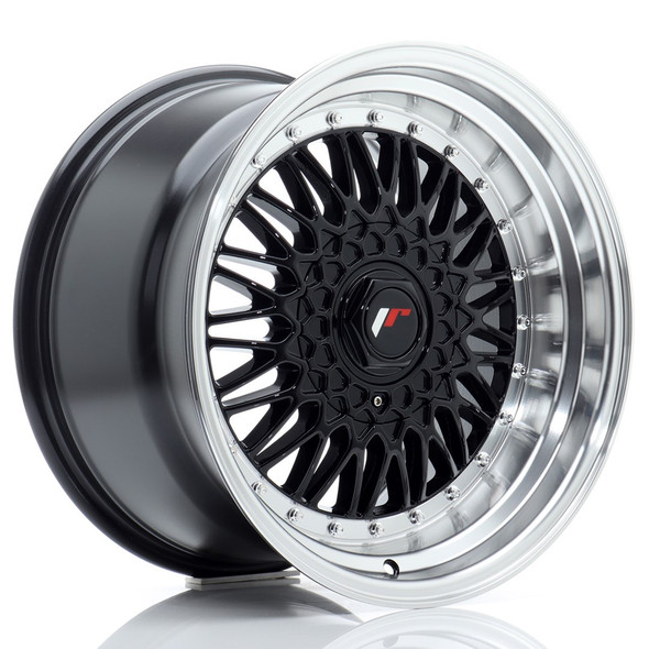 JR Wheels JR9 17x10 ET20 CUSTOM PCD Gloss Black w/Machined Lip