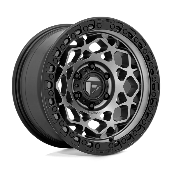 Fuel D784 UNIT 17x9 ET01 6x135 87.10mm GUNMETAL W/ MATTE BLACK RING (Load Rated 1134kg)