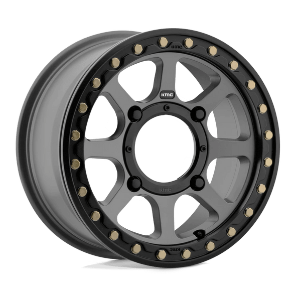 KMC KS234 ADDICT 2 BEADLOCK 15x6 ET38 4x137 112.10mm SATIN GRAY (Load Rated 454kg)