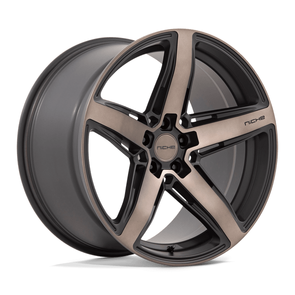 Niche M271 TERAMO 20x10.5 ET20 5x114.3 72.56mm MATTE BLACK W/ DOUBLE DARK TINT FACE (Load Rated 816kg)