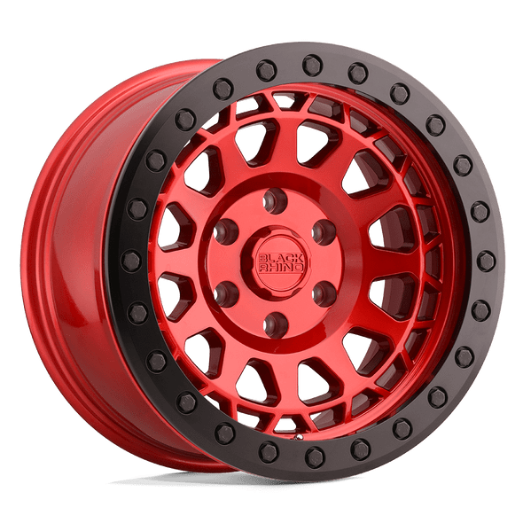 Black Rhino PRIMM BEADLOCK 17x8.5 ET-38 5x114.3 71.50mm CANDY RED W/ BLACK BOLTS (Load Rated 1651kg)