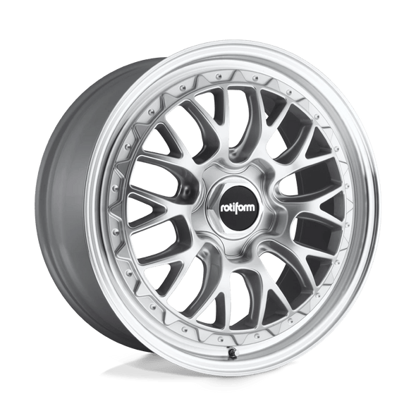 Rotiform R155 LSR 18x8.5 ET45 5x112 66.56mm GLOSS SILVER MACHINED (Load Rated 726kg) - R1551885F8+45