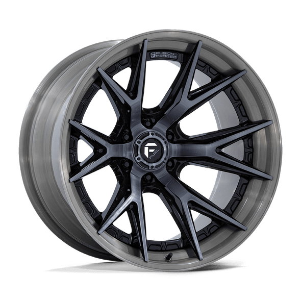 Fuel FC402 CATALYST 24x12 ET-44 6x139.7 106.10mm GLOSS BLACK BRUSHED DARK TINT (Load Rated 1134kg)
