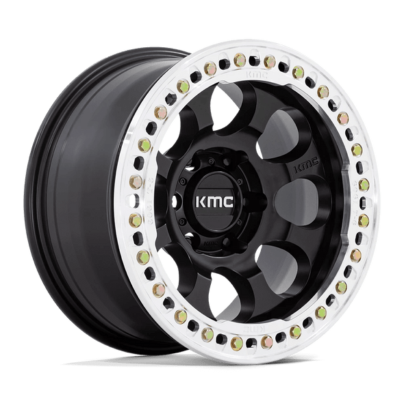 KMC KM237 RIOT BEADLOCK 17x8.5 ET0 6x135 87.10mm SATIN BLACK W/ MACHINED RING (Load Rated 1134kg)