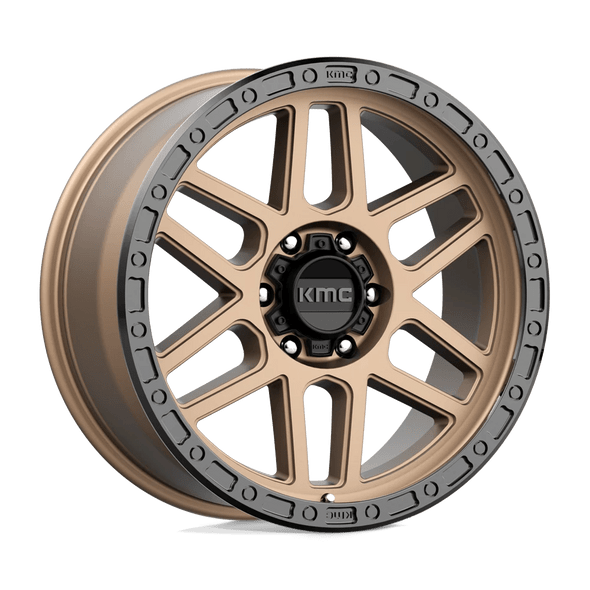 KMC KM544 MESA 17x9 ET-12 6x139.7 106.10mm MATTE BRONZE W/ BLACK LIP (Load Rated 1134kg)