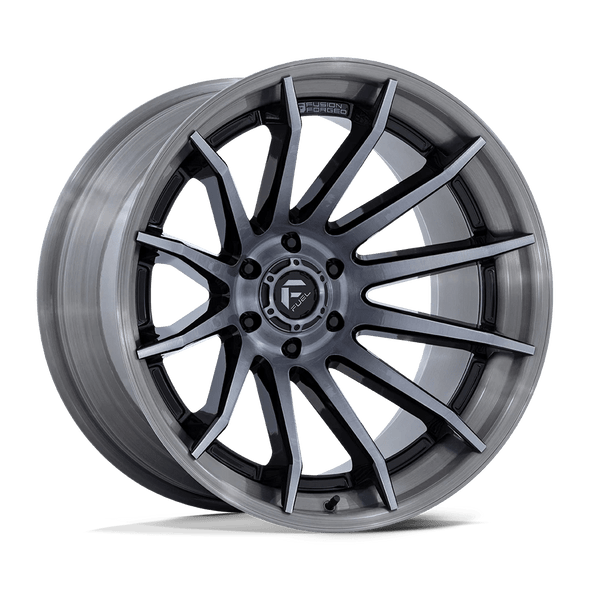 Fuel FC403 BURN 22x10 ET-18 5x127 71.50mm GLOSS BLACK BRUSHED DARK TINT (Load Rated 1134kg)