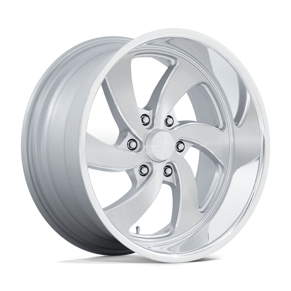 US MAGS U134 DESPERADO 20x8 ET1 6x139.7 90.70mm SILVER BRUSHED FACE MILLED DIAMOND CUT LIP (Load Rated 862kg) - U1342080D8+01L