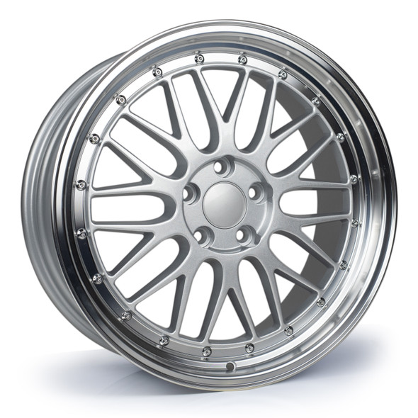 Dare LM 18 inch 5x112 Silver Polished Lip www.srbpower.com