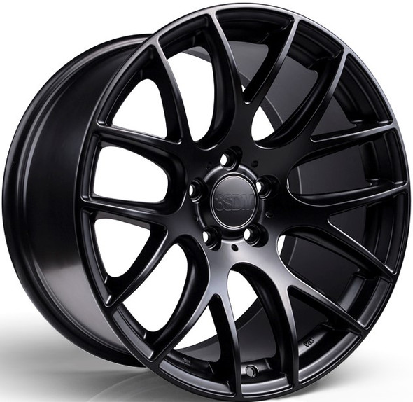 3SDM 0.01 18 inch 5x112 Matt Black www.srbpower.com