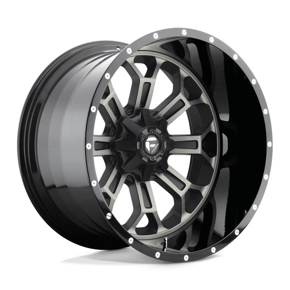 Fuel D561 CRUSH 22x12 ET-44 8x170 125.10mm GLOSS MACHINED DOUBLE DARK TINT (Load Rated 1678kg)