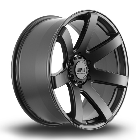 Alfa Offroad Wheels Gauntlet 18x9 ET15 6x114.3 66.1mm SBlack (AO-GAUN9018Q1P15PCFB661) www.srbpower.com