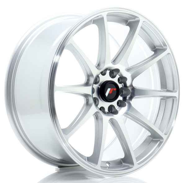 JR Wheels JR11 18x8.5 ET35 5x100/108 Silver Machined Face - JR111885MX3572SM1