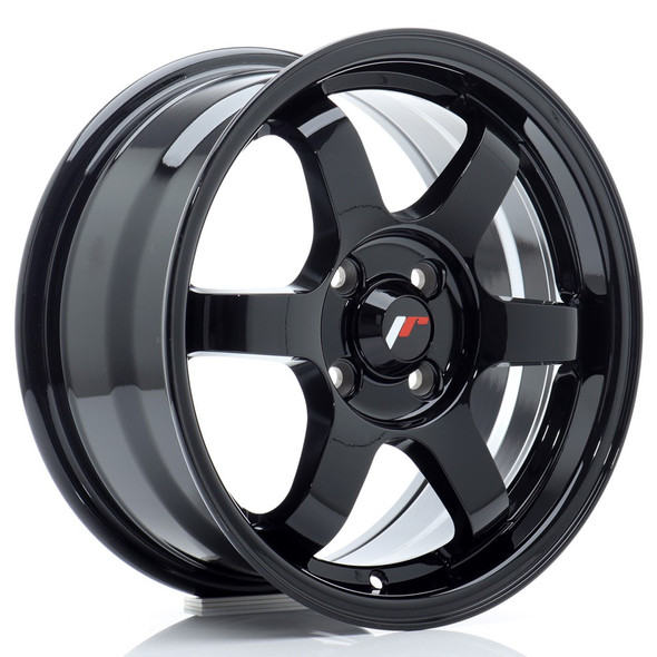 JR Wheels JR3 15x7 ET25 4x100 67.1mm Gloss Black
