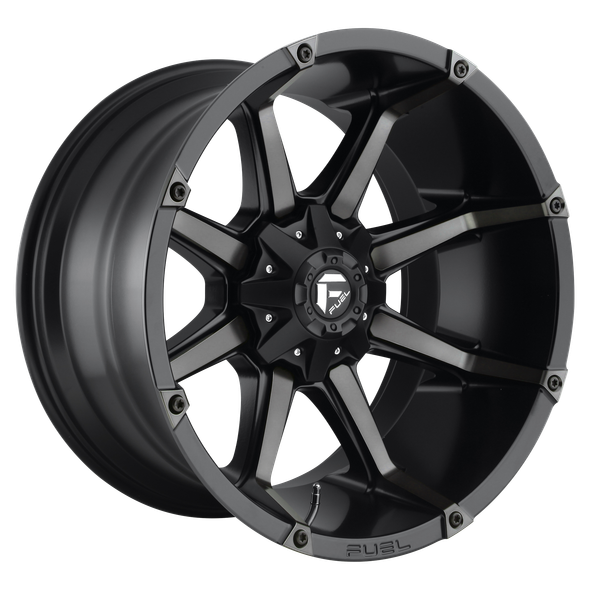Fuel D556 COUPLER 20x9 ET01 5x114.3/127 78.10mm MATTE BLACK DOUBLE DARK TINT (Load Rated 1134kg)