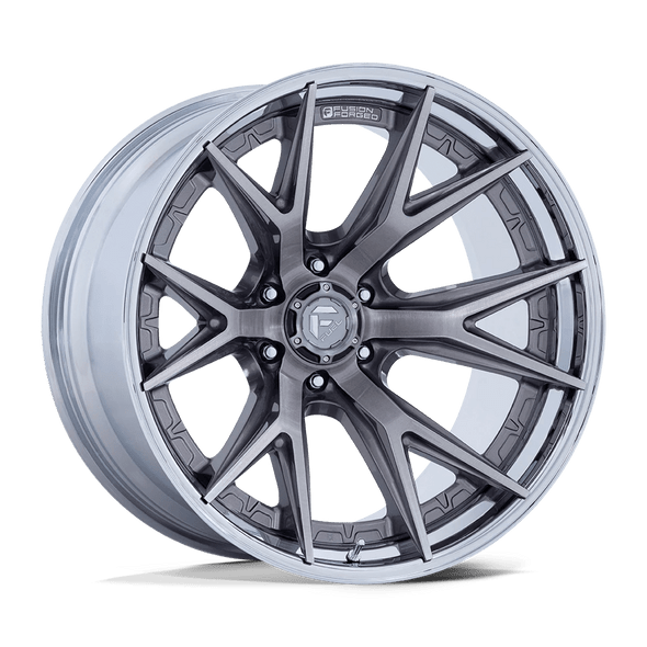 Fuel FC402 CATALYST 20x10 ET-18 6x135 87.10mm PLATINUM W/ CHROME LIP (Load Rated 1134kg)