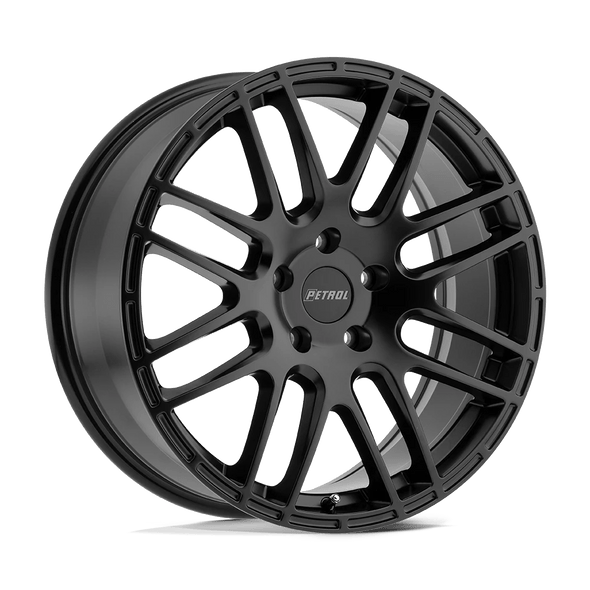 Petrol P6A 17x7.5 ET40 5x114.3 76.10mm MATTE BLACK (Load Rated 771kg)