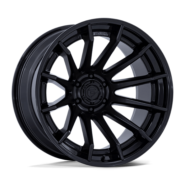 Fuel FC403 BURN 20x10 ET-18 5x127 71.50mm MATTE BLACK W/ GLOSS BLACK LIP (Load Rated 1134kg)