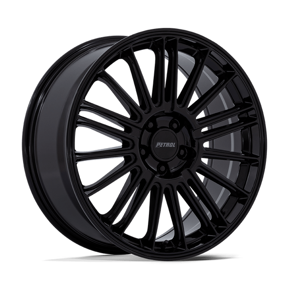 Petrol PE001 P1D 18x8 ET40 5x112 72.56mm GLOSS BLACK (Load Rated 862kg)