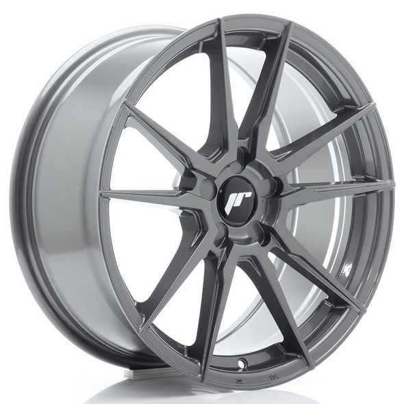 JR Wheels JR21 18x8 ET20-40 5H CUSTOM PCD 72.6mm Hyper Gray