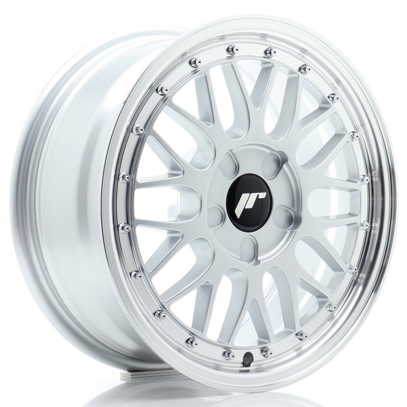 JR Wheels JR23 16x7 ET20-45 5H CUSTOM PCD 72.6mm Hyper Silver w/Machined Lip