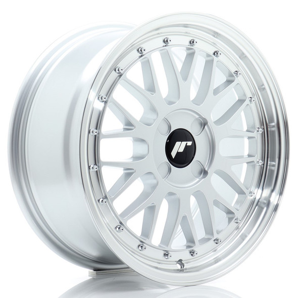 JR Wheels JR23 17x7.5 ET20-40 4H CUSTOM PCD 67.1mm Hyper Silver w/Machined Lip