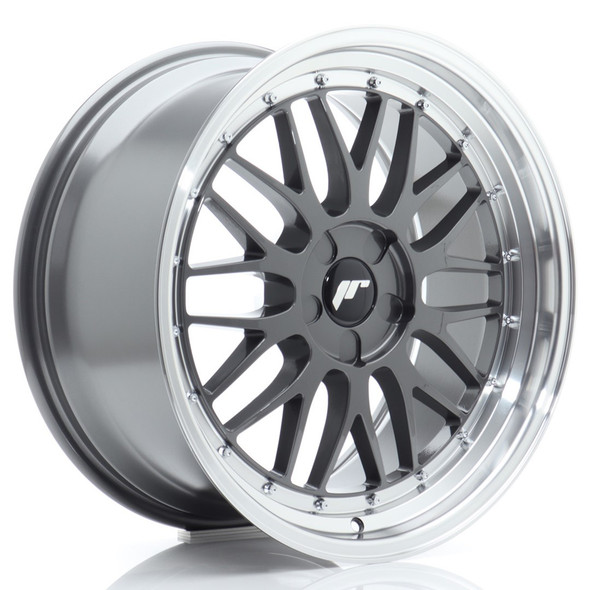 JR Wheels JR23 19x9 ET20-40 5H CUSTOM PCD 72.6mm Hyper Gray w/Machined Lip