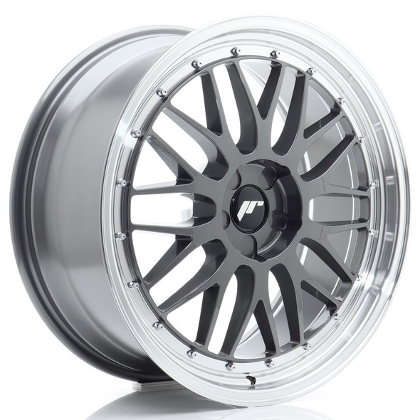 JR Wheels JR23 20x8.5 ET20-45 5H CUSTOM PCD 72.6mm Hyper Gray w/Machined Lip