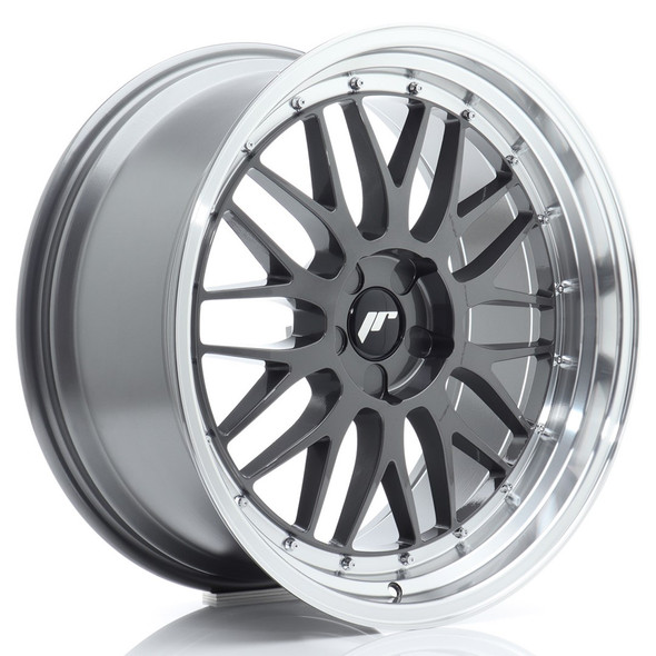 JR Wheels JR23 20x9.5 ET20-35 5H CUSTOM PCD 72.6mm Hyper Gray w/Machined Lip