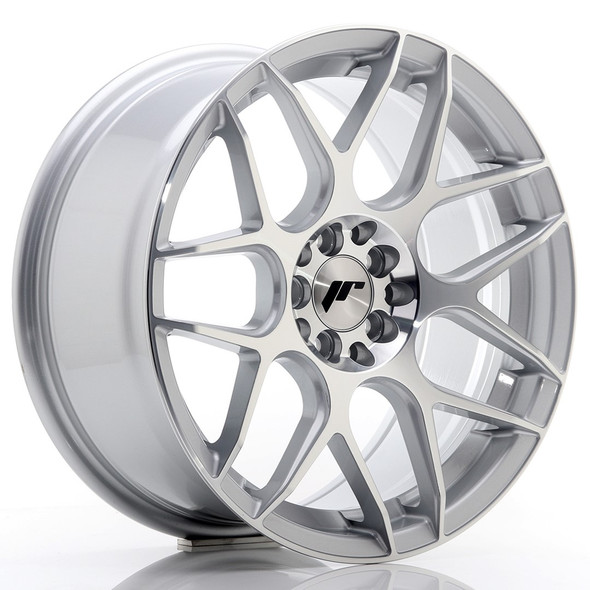 JR Wheels JR18 17x8 ET35 4x100/114 Silver Machined Face - JR181780F243567SM1