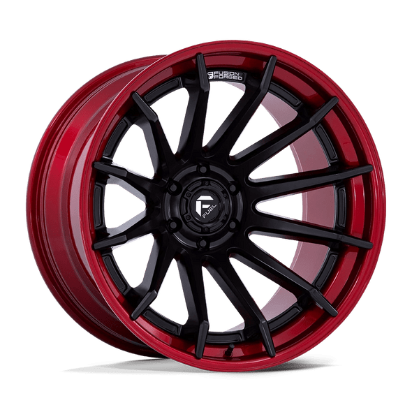 Fuel FC403 BURN 22x10 ET-18 6x135 87.10mm MATTE BLACK W/ CANDY RED LIP (Load Rated 1134kg)