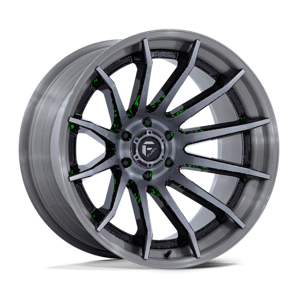 Fuel FC403 BURN 22x12 ET-44 5x127 71.50mm GLOSS BLACK BRUSHED DARK TINT (Load Rated 1134kg)