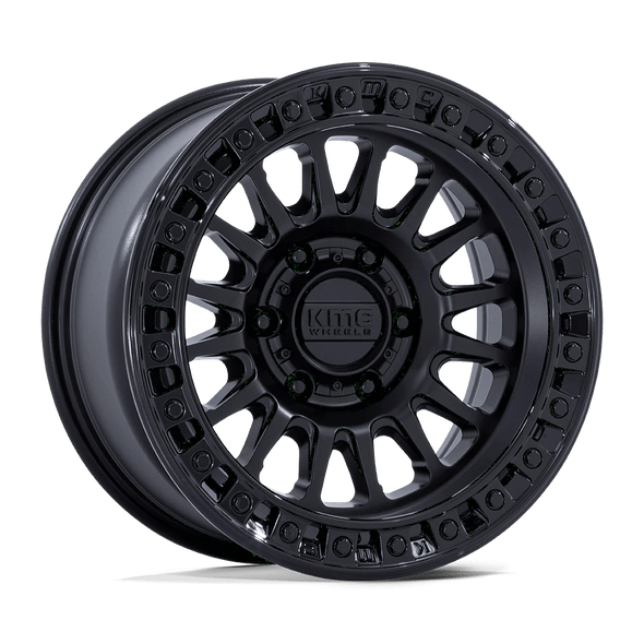 KMC KM552 IMS 17x8.5 ET-10 6x135 87.10mm MATTE BLACK W/ GLOSS BLACK LIP (Load Rated 1134kg)