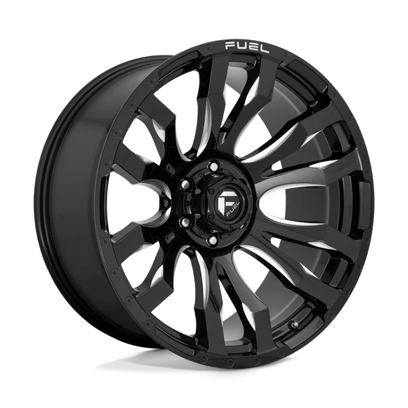 Fuel D673 BLITZ 20x8.25 ET-202 8x170 125.10mm GLOSS BLACK MILLED (Load Rated 1134kg)