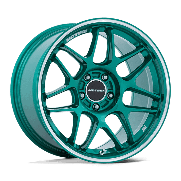 Motegi Racing MR158 TSUBAKI 18x10.5 ET25 5x120 74.10mm HOKKAIDO GREEN W/ MACHINED LIP (Load Rated 707kg)