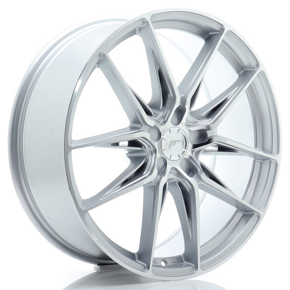 JR Wheels JR44 20x9 ET20-51 5H CUSTOM PCD 72.6mm Silver w/ Machined Face