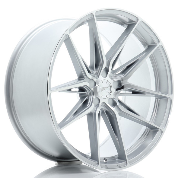 JR Wheels JR44 21x11 ET11-46 5H CUSTOM PCD 74.1mm Silver w/ Machined Face