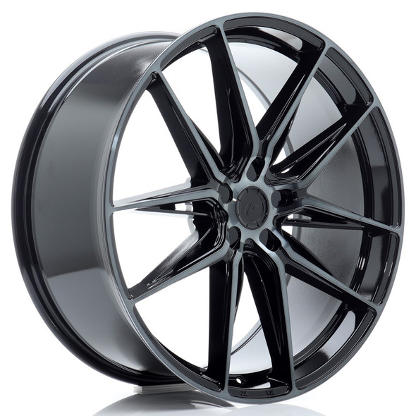 JR Wheels JR44 22x10 ET20-46 5H CUSTOM PCD 74.1mm Black Machined w/Tinted Face