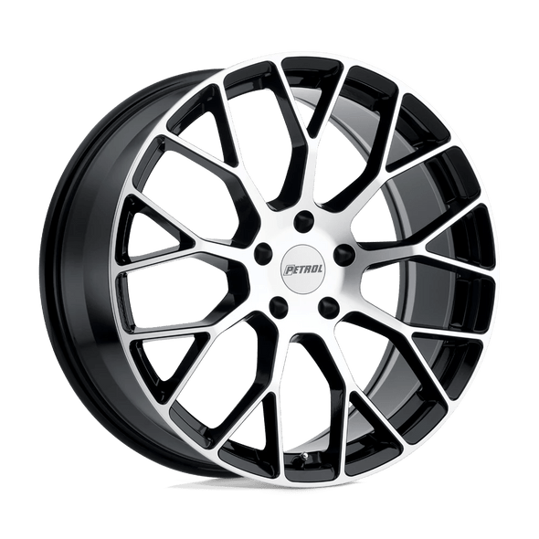 Petrol P2B 20x8.5 ET40 5x108 72.10mm GLOSS BLACK W/ MACHINED FACE (Load Rated 907kg)