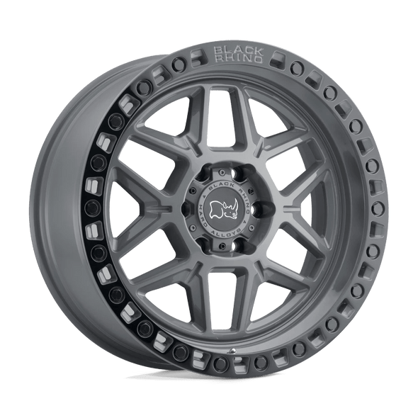 Black Rhino KELSO 17x9 ET0 5x139.7 78.10mm BATTLESHIP GRAY W/ BLACK RING (Load Rated 1111kg)