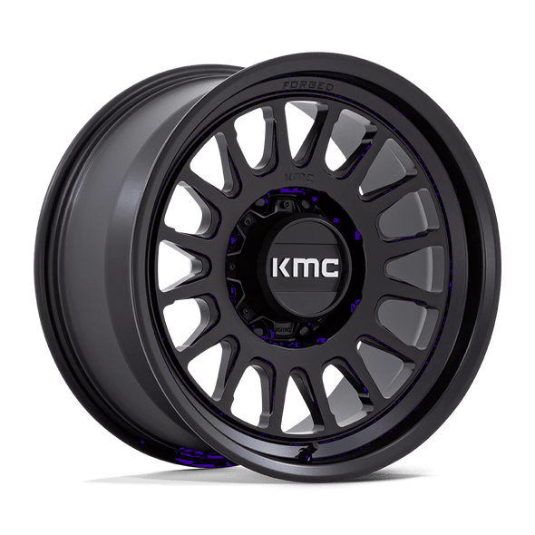 KMC KM452 IMPACT FORGED MONOBLOCK 18x9 ET0 8x165.1 125.10mm SATIN BLACK (Load Rated 1814kg)