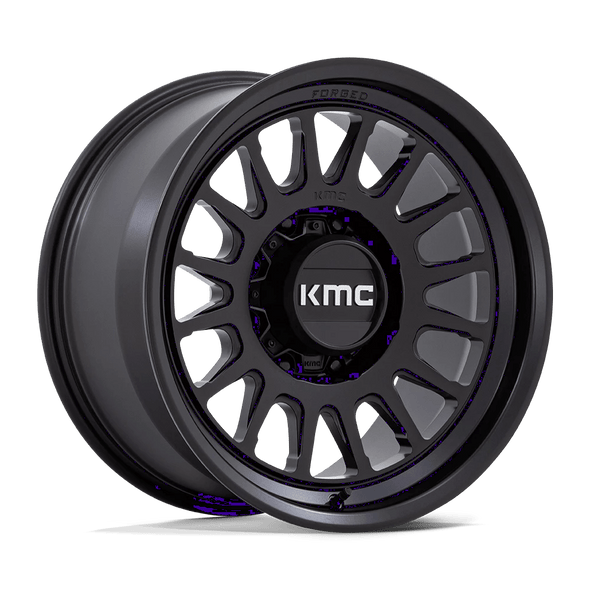 KMC KM452 IMPACT FORGED MONOBLOCK 18x9 ET-12 8x165.1 125.10mm SATIN BLACK (Load Rated 1814kg)