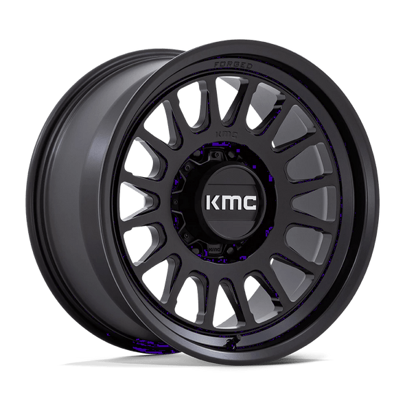 KMC KM452 IMPACT FORGED MONOBLOCK 18x9 ET18 8x180 124.20mm SATIN BLACK (Load Rated 1814kg)