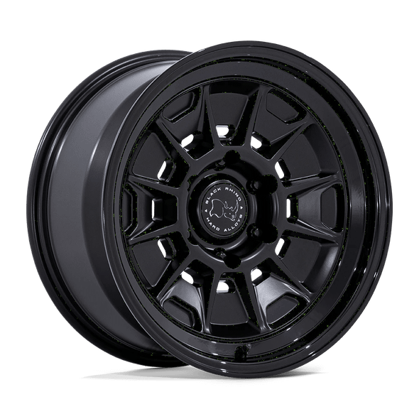 Black Rhino BR021 MONDO 18x9 ET12 6x139.7 106.10mm MATTE BLACK W/ GLOSS BLACK LIP (Load Rated 1202kg)