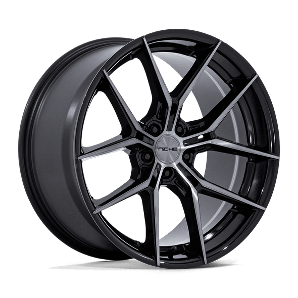 Niche NC279 PRODIGY 5 22x10.5 ET38 5x112 72.56mm GLOSS BLACK DARK TINTED CLEAR (Load Rated 816kg)