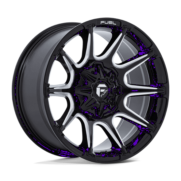 Fuel FC880 SUPER C 22x10 ET10 8x180 124.20mm GLOSS BLACK MILLED (Load Rated 1678kg)