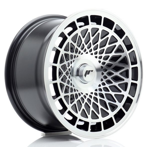 JR Wheels JR14 15x8 ET15-25 CUSTOM PCD 67.1mm Gloss Black Machined Face